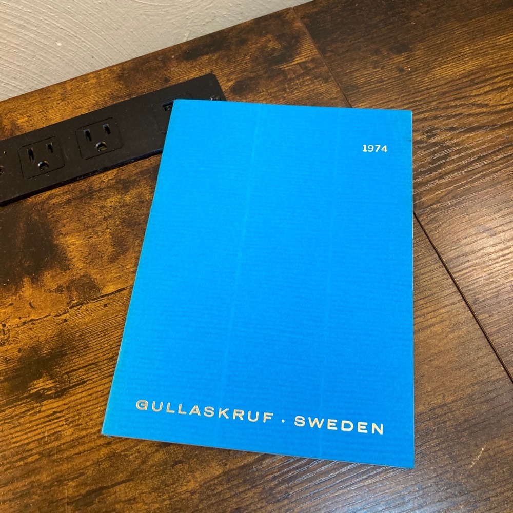 Vintage 1974 Gullaskruf Sweden Glass Catalog Mid Century Modern Glassware Guide